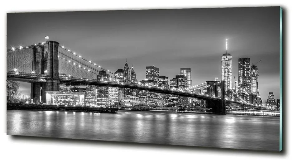 Foto obraz sklo tvrdené Brooklynský most cz-obglass-125x50-95854275