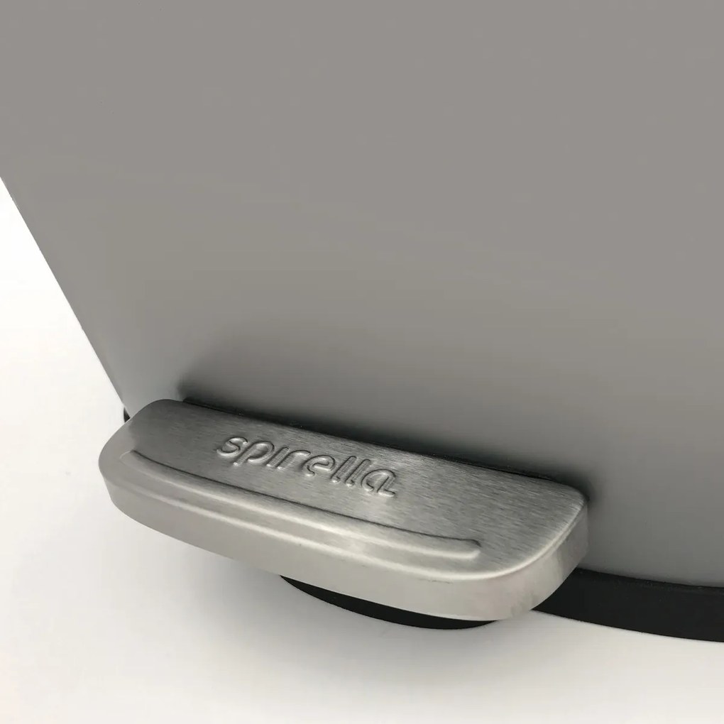 Spirella Pedálový odpadkový kôš soft-close Akira 12 l, matná sivohnedá, 12 l