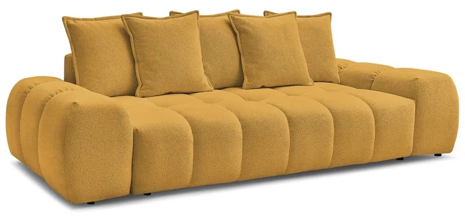 Ženilková pohovka v horčicovej farbe 278 cm Everest – Bobochic Paris