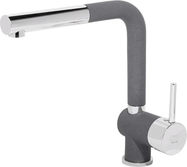 Kuchynská drezová batéria Sinks Mix 3 P, šedá titanium