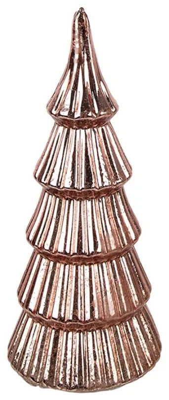 Bronzový plastový svietiaci stromček s Led svetielkami - Ø 9*21 cm