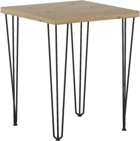 Vintino Jedálenský stôl RAVEN 67 × 67 cm – dub artisan / čierny
