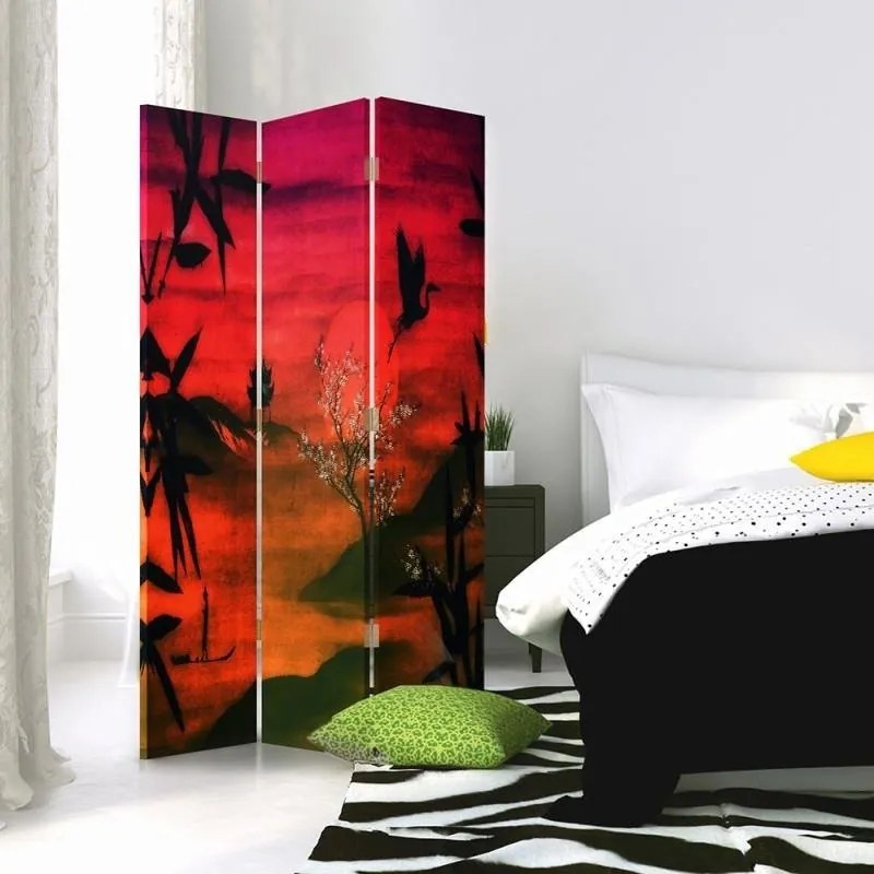 Gario Paraván Japonská krajina Rozmery: 110 x 170 cm, Prevedenie: Klasický paraván