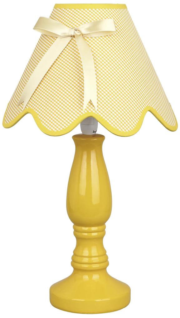 CLX Detská stolná lampička VENTIMIGLIA, 1xE14, 40W, žltá