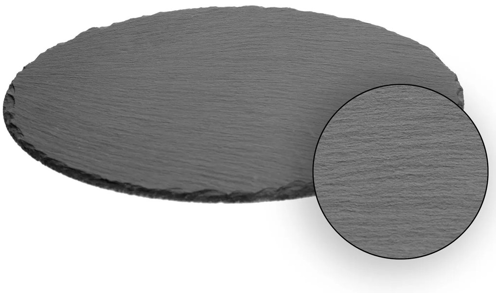 Servírovací podnos z bridlice Rock, (fi) 22 cm
