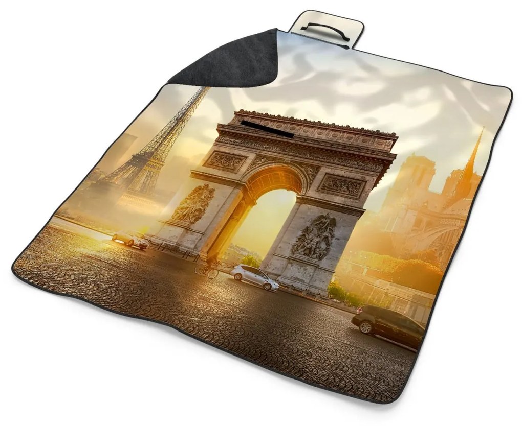 Sablio Plážová deka Paríž Víťazný oblúk: 200x140 cm