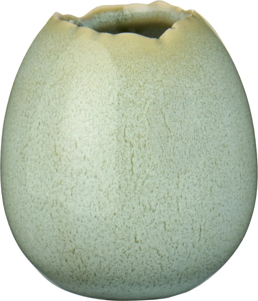 Ib Laursen Mini vázička Egg-shaped Green 6,5 cm