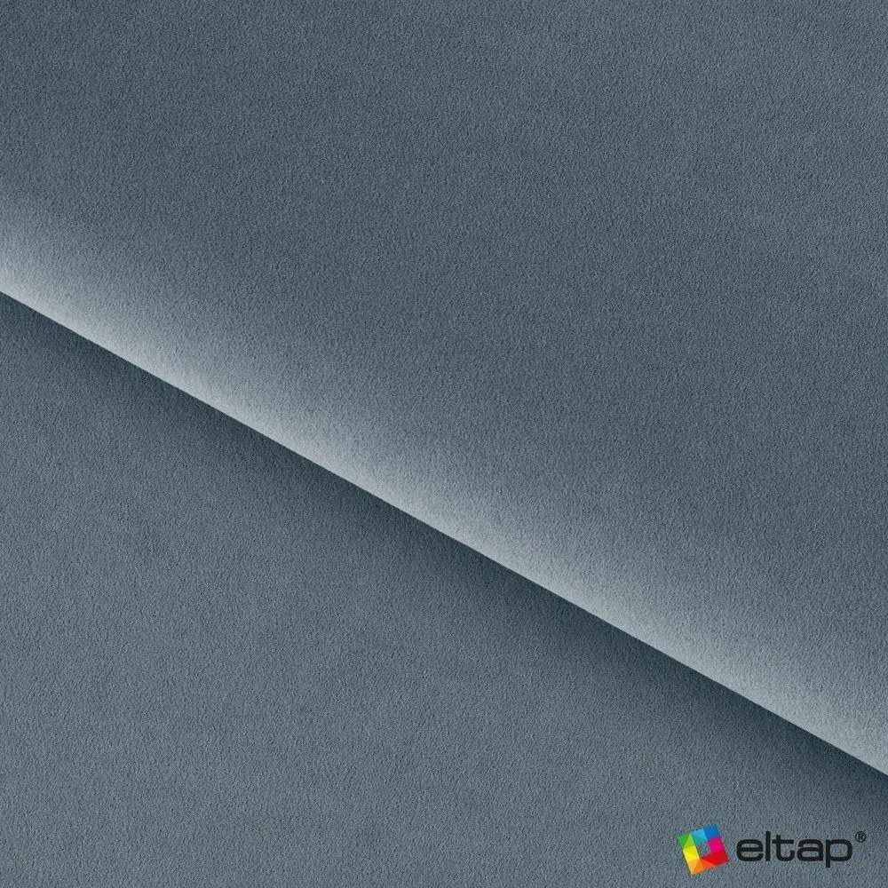 Modrá čalúnená dvojlôžková posteľ s úložným priestorom s roštom 160x200 cm Plissa – ELTAP