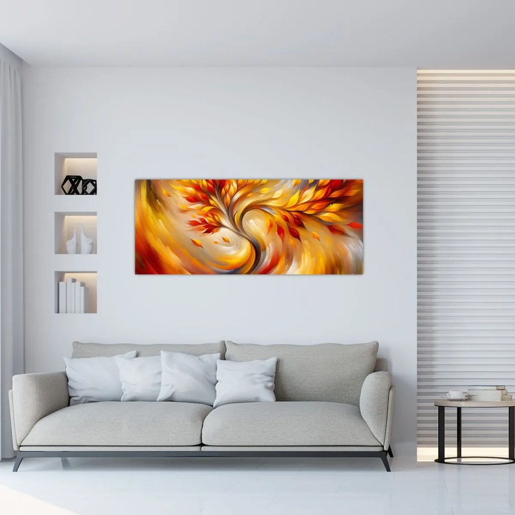 Obraz - Jesenný strom (120x50 cm)