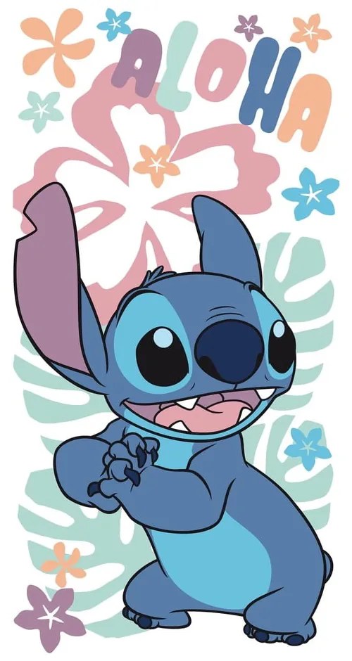 Bavlnená detská osuška 70x140 cm Lilo a Stitch "Hawaiian Harmony" – Jerry Fabrics