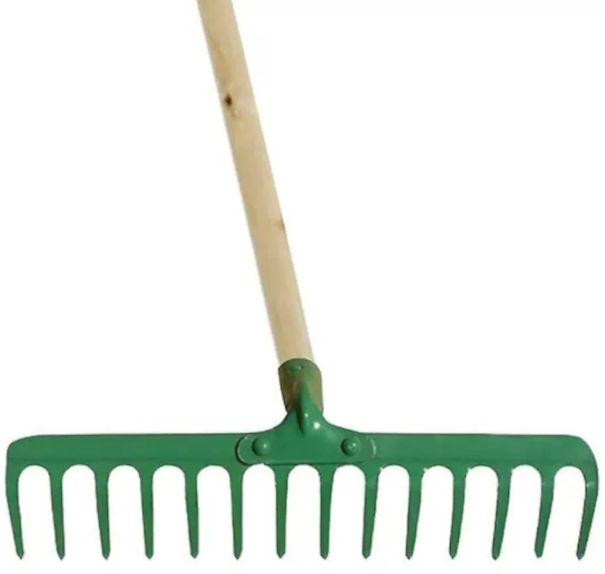 Kovové hrable 14 zubov