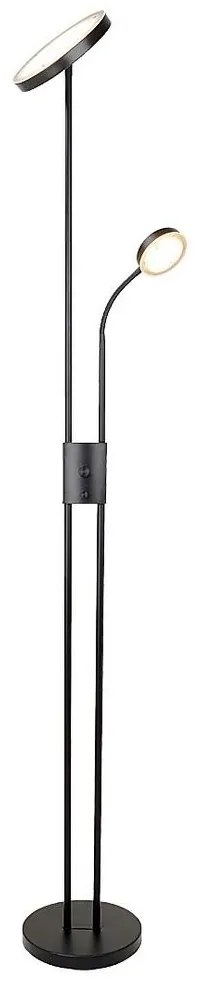 Rabalux 3240-LED Stmievateľná stojacia lampa OPHUS LED/18,5W/230V + LED/4,5W čierna