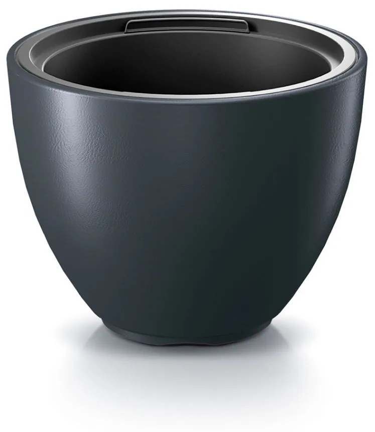 Kvetináč s vkladom HEOSE III antracitový