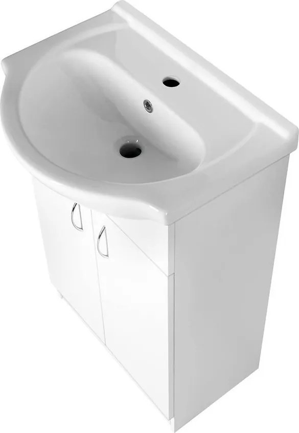 Aqualine SIMPLEX ECO 50 umývadlová skrinka vrátane umývadla 47x83, 5x29cm SIME500