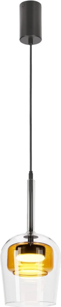 Jednoduchá sklenená závesná lampa Glaxi