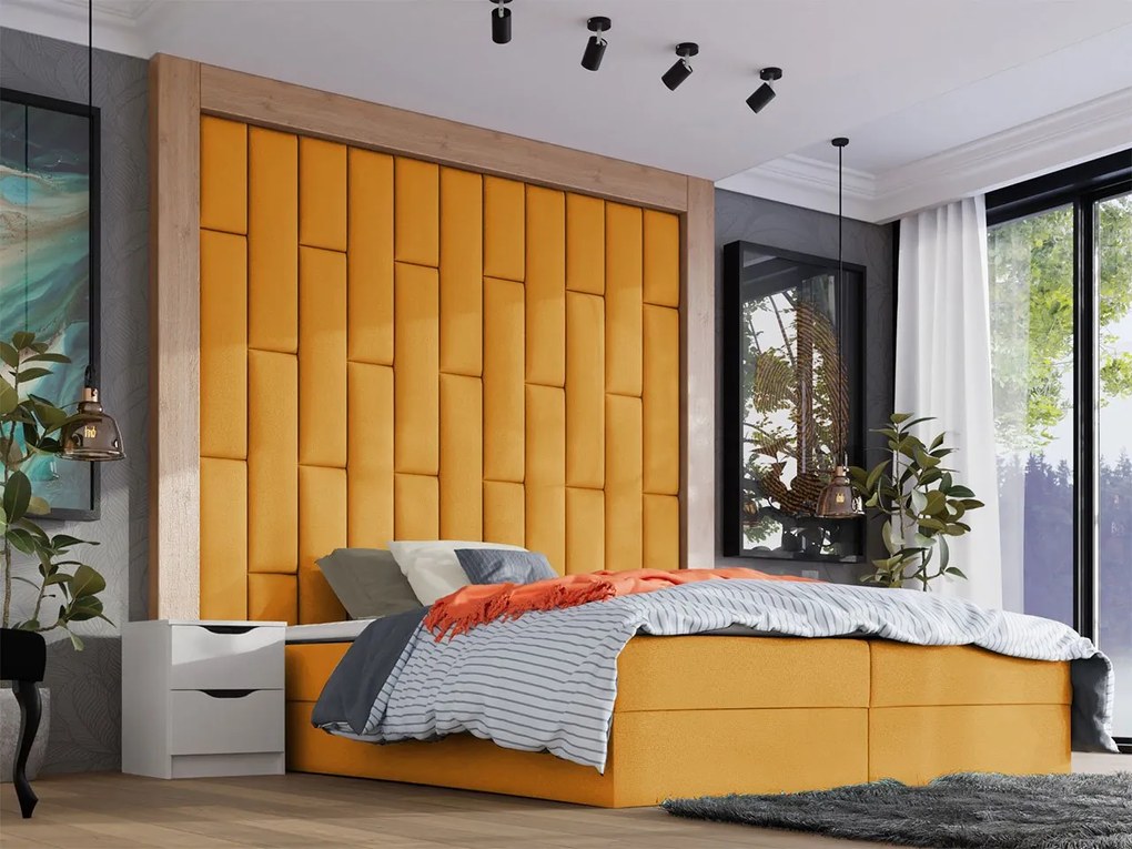 Čalúnený nástenný panel Pag 80x20, Farba čalúnenia:: ekokoža Soft 011 (čierna)
