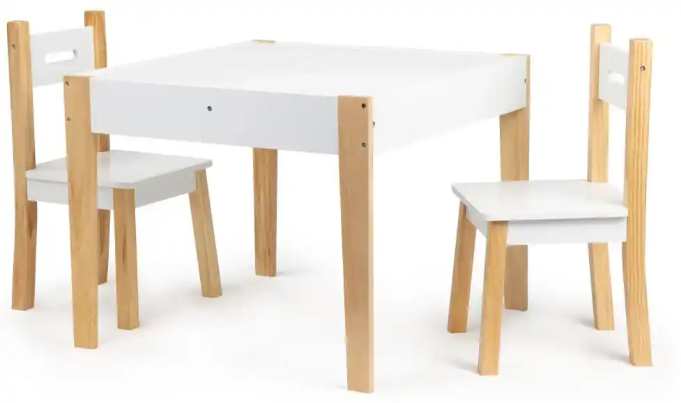 Bestent Detský drevený stolík MULTI + 2 stoličky | BIANO