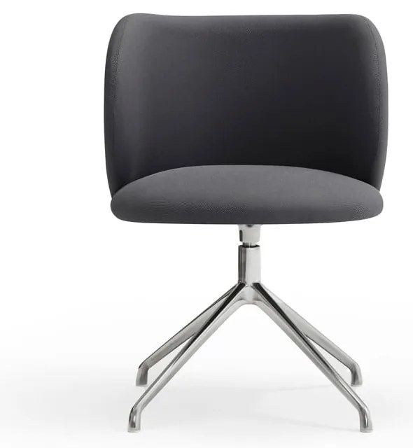 Tmavosivé čalúnené jedálenské kreslo Mogi – Teulat