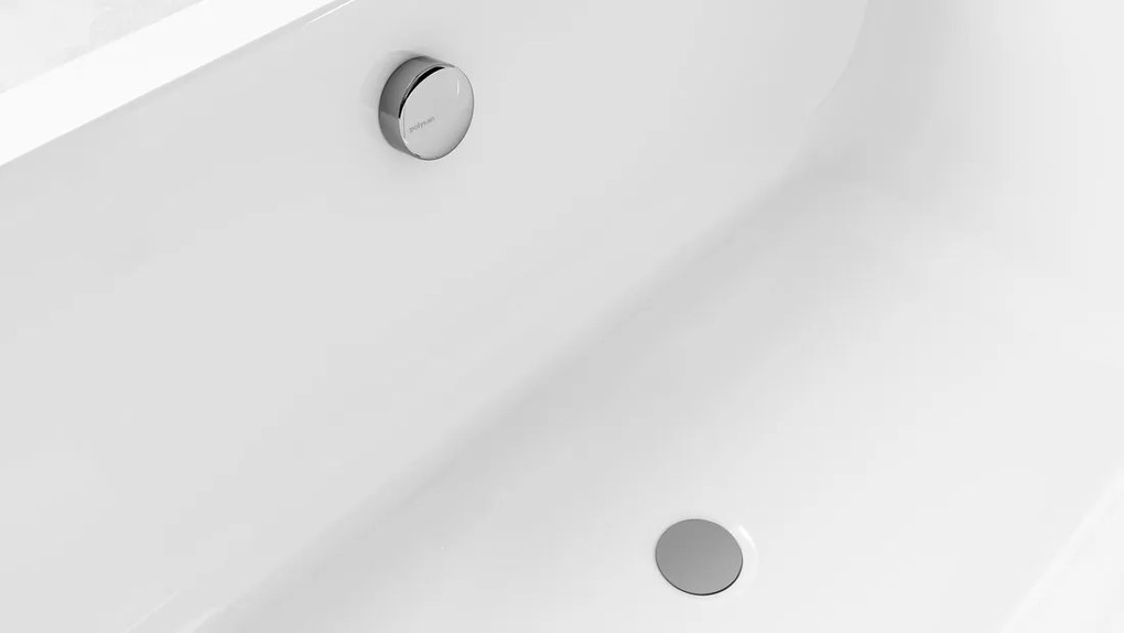 Polysan Polysan, MARBLE vaňová súprava s bovdenom, dĺžka 800mm, chróm, 11042