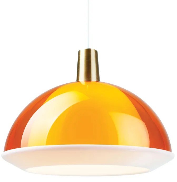 Závesná lampa Kuplat 400, oranžová