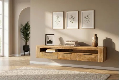TV-skrinka 46809 Craft 160cm Drevo Mango Prírodné  - Komfort-nábytok