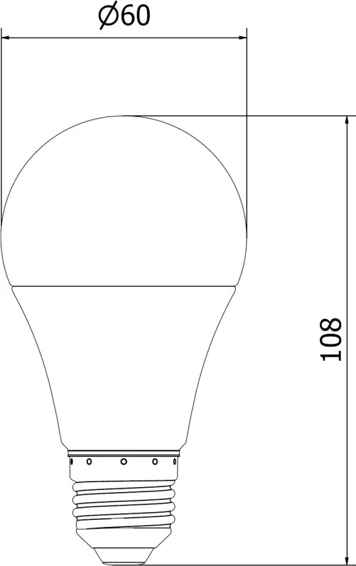 Mexen Nova, LED žiarovka E27, A60, 5W, neutrálna - 4000K, 525 lm - L100-E27-0540-01