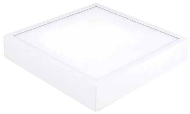 McLED Prisadené LED osvetlenie VANDA S24, 24W, teplá biela, 23x23cm, hranaté, biele