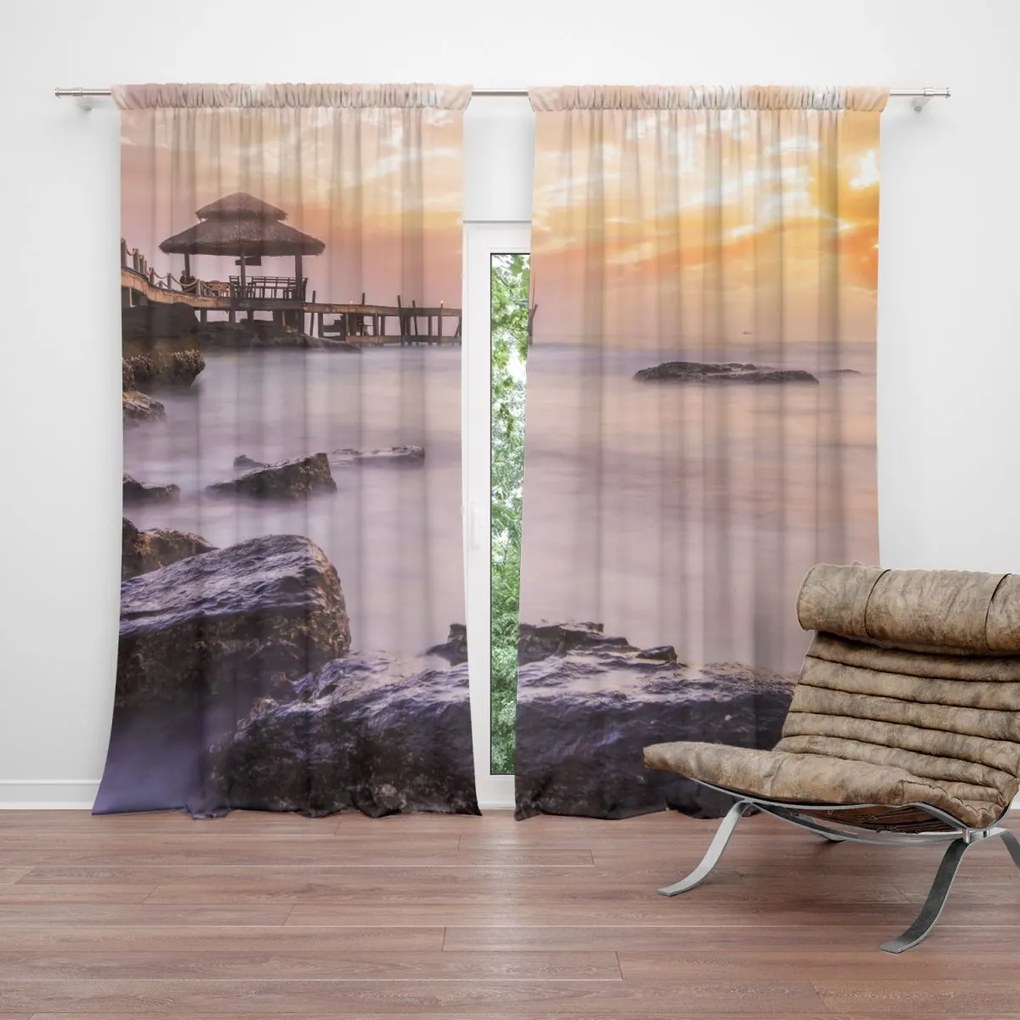Sablio Záves Hmla nad morom: 2 ks 140x250 cm