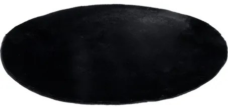 Koberec RABBY čierny kruh