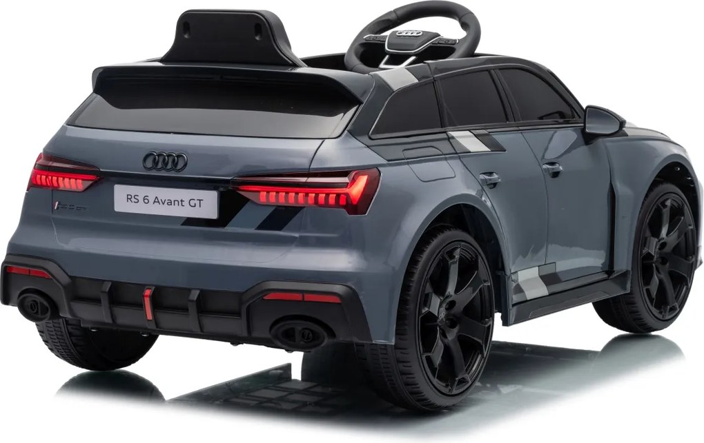 Detské elektrické autíčko Audi RS6 Avant GT sivá