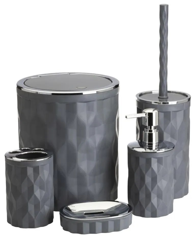 Kúpeľňový set REINA 5 ks antracit/chróm