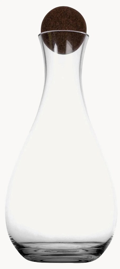 Ručne fúkaná karafa's korkovou zátkou Nature, 2 l