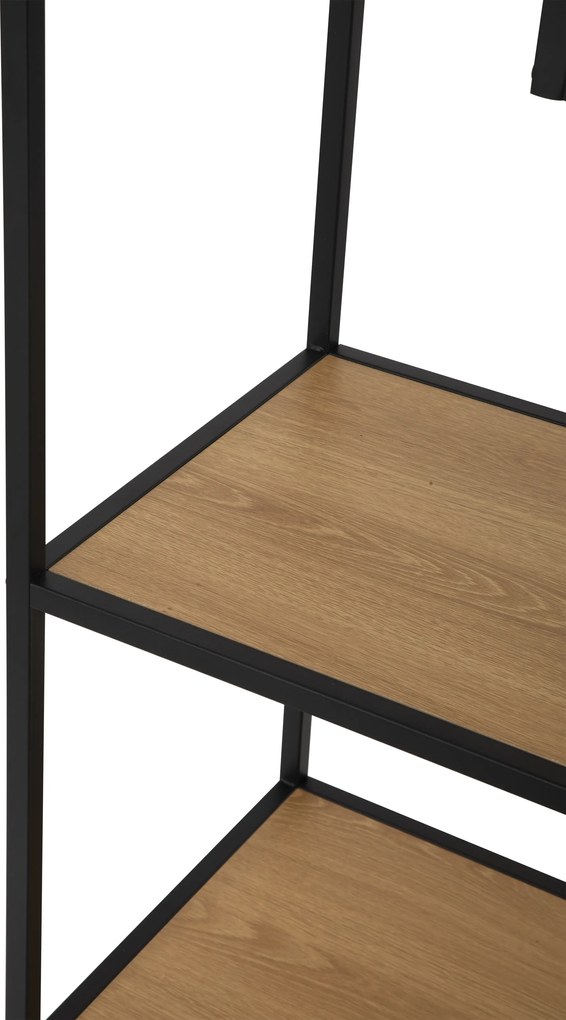 Noela Knižnica regál asymetrická ARCANA 185x135 prírodná