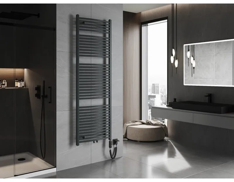 Mexen Ares, elektrické vykurovacie teleso 1800 x 600 mm, 900 W, antracitová, W102-1800-600-2900-66