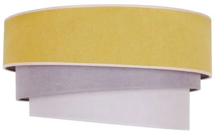 Duolla - Stropné svietidlo TRIO 1xE27/15W/230V pr. 45 cm žltá/šedá/biela