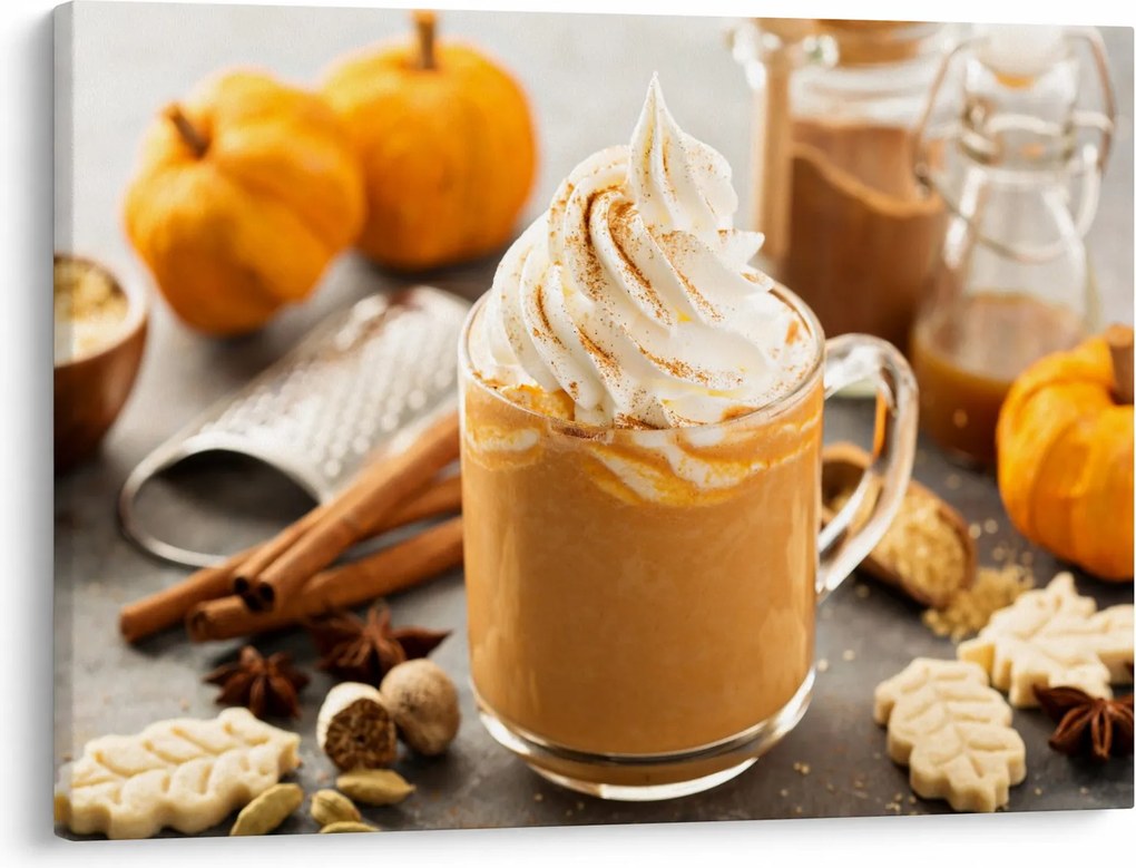 Obraz - Tekvicové latte (70x50 cm)