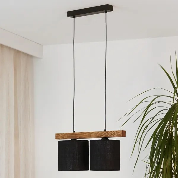 Brilagi - Luster na lanku FOREST 2xE27/15W/230V borovica/čierna