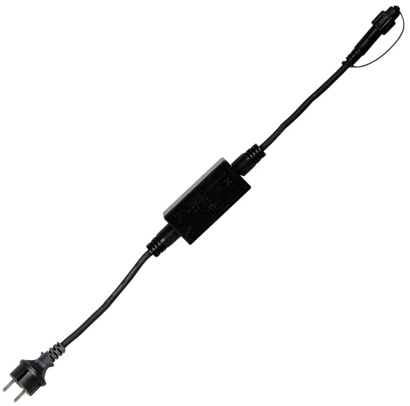 Bestent Napájací kábel pre PROFI vonkajšie LED osvetlenie, 1,8m, čierny