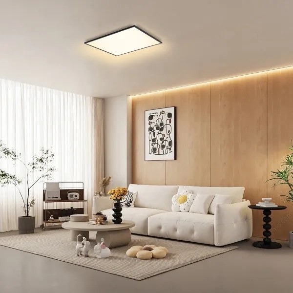 Brilagi - LED Stmievateľné svietidlo SLIMFRAME LED/58W/230V 60x60 cm čierne + diaľkové ovládanie