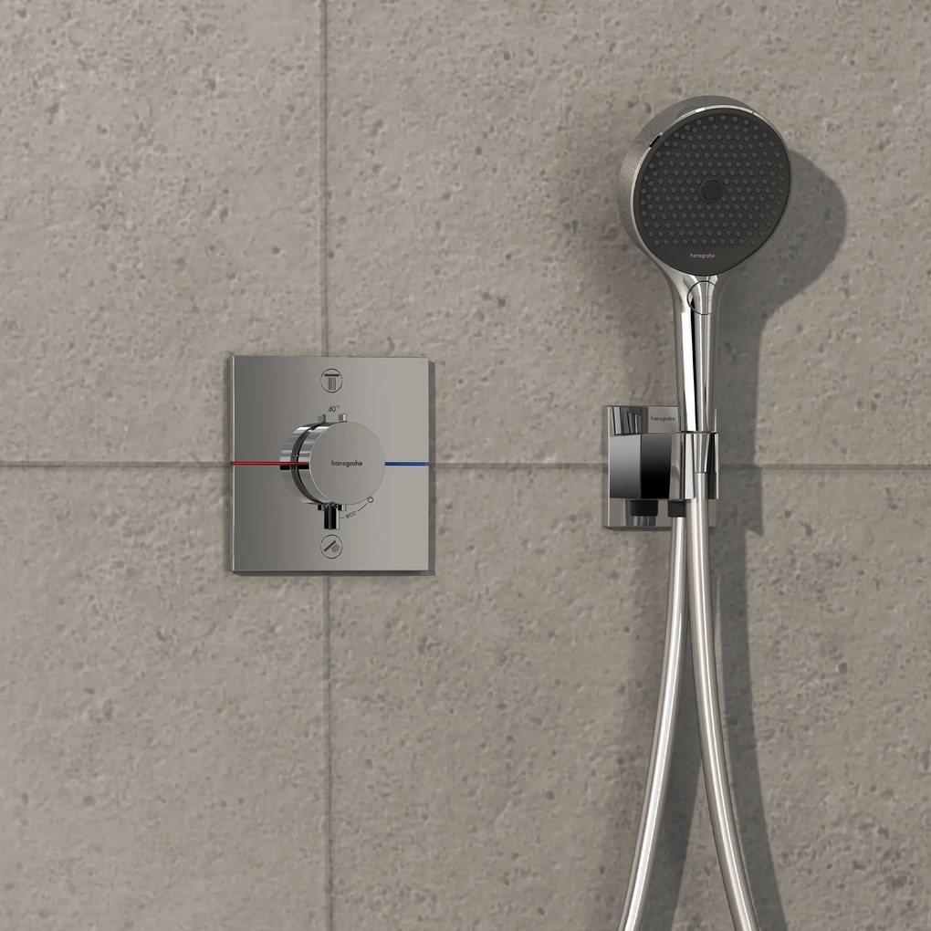 Hansgrohe ShowerSelect Comfort E, termostat pod omietku pre 2 spotrebiče, chrómová, HAN-15572000