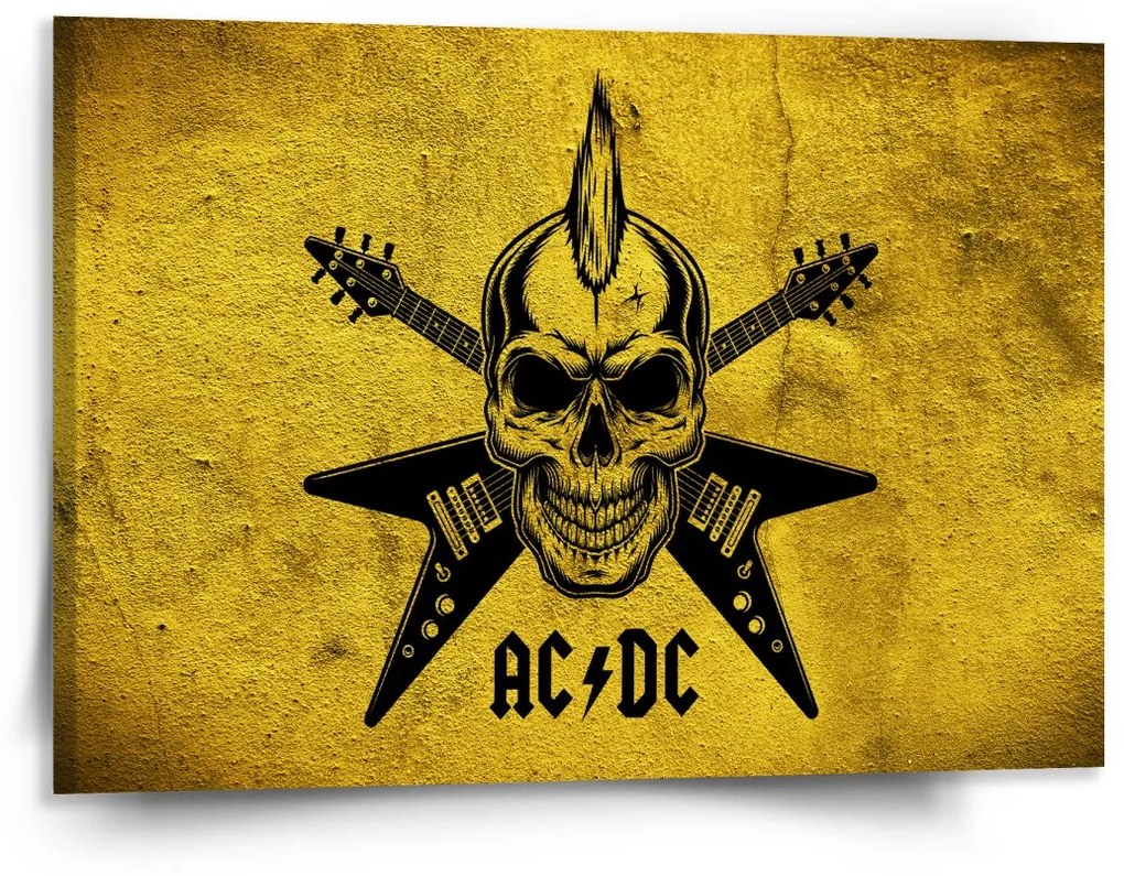 Sablio Obraz ACDC Lebka - 150x110 cm