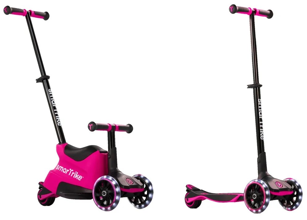 Xtend Scooter Ride-on pink – multifunkčná kolobežka