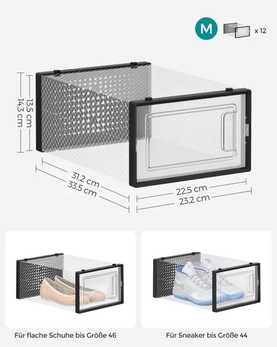 Úložné boxy LSP006B12 (12ks)