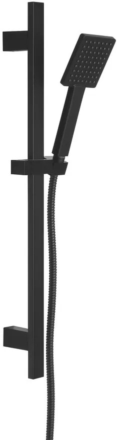 Sapho Sapho, Sprchová súprava hranatá, posuvný držiak 700mm, čierna matna, SC615