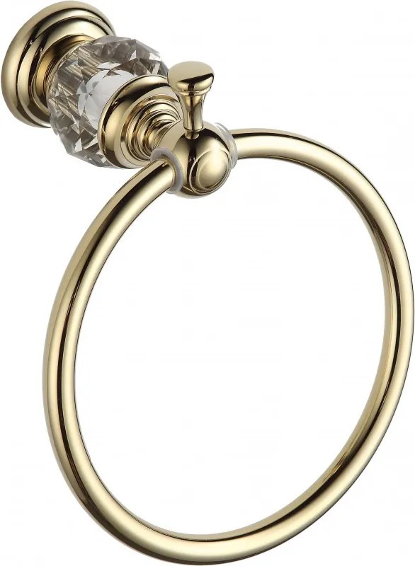 Mexen Estela, držiak na uteráky Ring, zlatá lesklá, 7011532-50