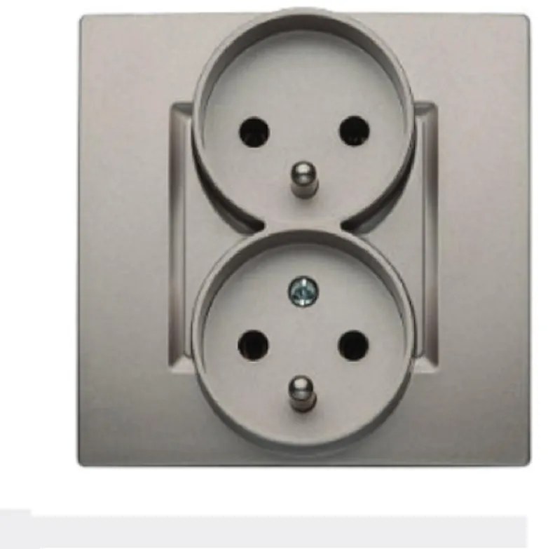 GP-2QC Dvojitá zásuvka Z/U