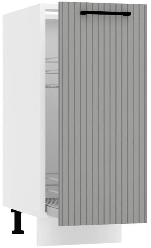 Skrinka do kuchyne  Kate d30 cargo + kos šedá mat