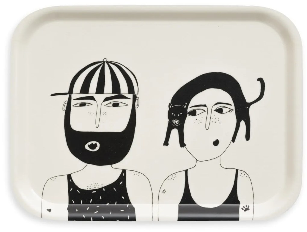 helen b Servírovací podnos Felix and Barb 20 x 27 cm