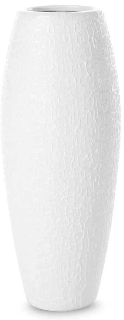 KERAMICKÁ VÁZA RISO (FI)12X30 CM BIELA