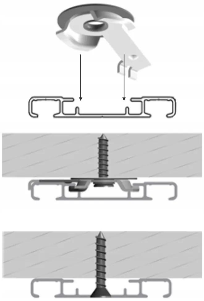 Dekorstudio Stropná hliníková dvojitá koľajnica Small PLUS Dĺžka: 360cm, Typ príslušenstva: Bežce so štipcami